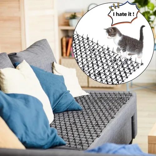 Vista 6 de Toopify Alfombrilla de gato de 6.5 pies para gatos, alfombrilla de gato con picos para exteriores, estribos de gato para exteriores, alfombrilla
