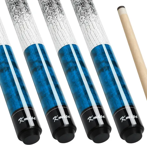 Vista 15 de Kmise 58 Inch FAS Canadian Maple Pool Cue Set 18 19 20 21oz
