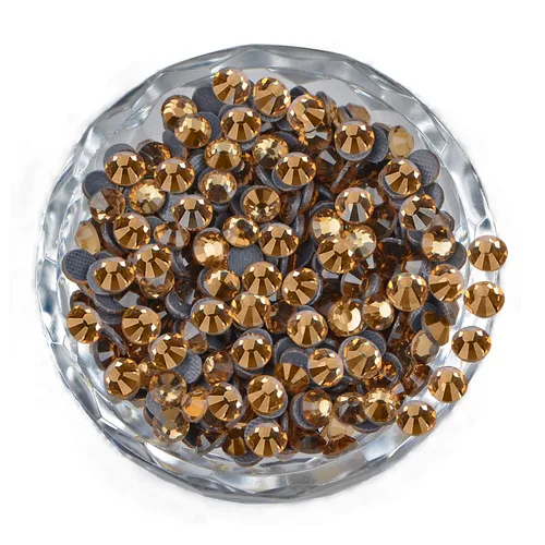 Vista 41 de LPBeads 10000 unidades de diamantes termoadhesivos SS6 amatista con parte trasera plana, gemas de diamantes de imitación de cristal redondas