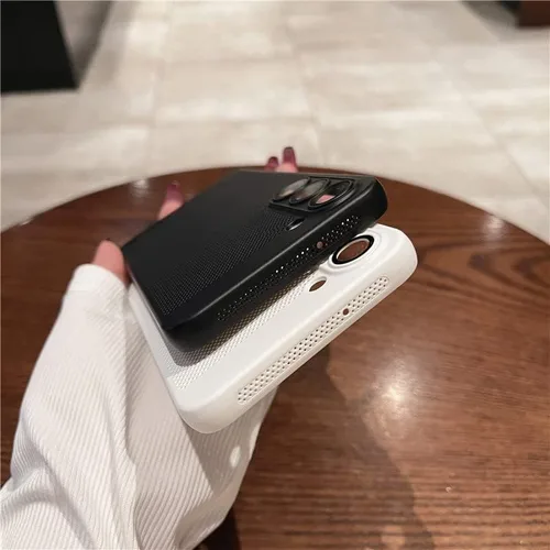 Vista 6 de Funda de disipación de calor de cubierta completa para Samsung Galaxy S23 S22 S21 Plus Ultra 5G, transpirable, rejilla dura, cubierta