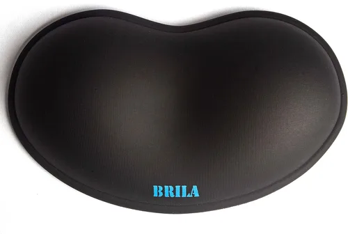 Vista 8 de BRILA Reposamuñecas ergonómico de silicona para mouse, gel de sílice refrescante, almohadilla de soporte de muñeca de piel sintética para oficina