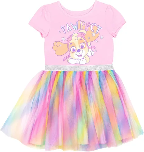 Vista 2 de Paw Patrol Skye - Vestido de tul y coleteros para niñas pequeñas (2T - 7-8)