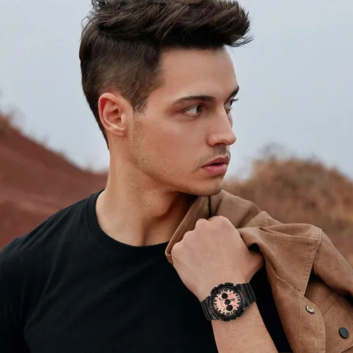 Vista 2 de RORIOS Reloj digital de cuarzo para hombre y mujer, reloj deportivo impermeable con temporizador de alarma multifunción para mujeres y niños