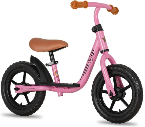 Vista 11 de Joystar Bicicleta de equilibrio de 10 y 12 pulgadas para niñas y niños, de 18 meses a 5 años, bicicleta para niños con reposapiés y altura