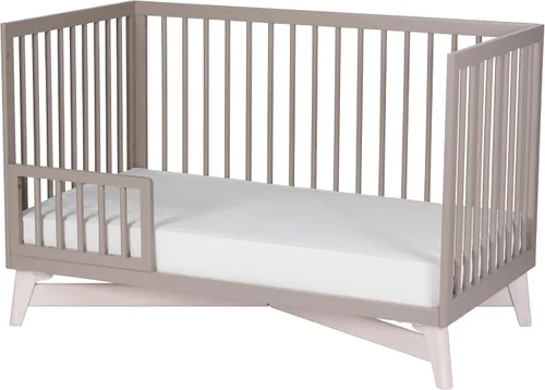 Vista 8 de Little Seeds Pala - Cuna convertible 4 en 1, color gris pardo/blanco lavado