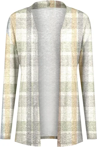 Vista 3 de Cárdigan casual de manga larga para mujer, para otoño e invierno, informal, con parte delantera abierta, suéter de manga larga