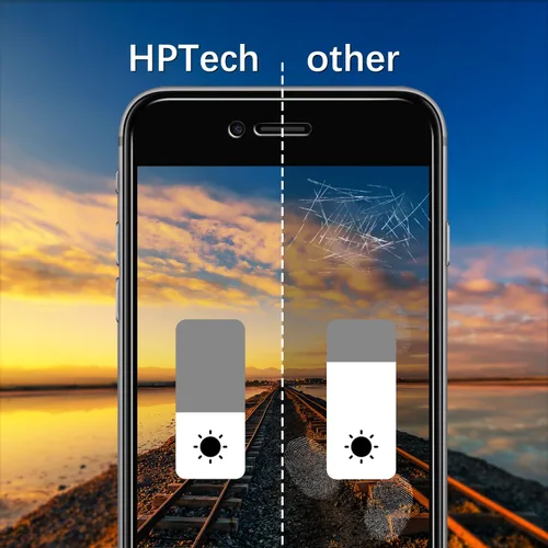 Vista 4 de Protector de pantalla de privacidad para iPhone SE 3/SE 2022/SE 2/SE 2020/8/7 Vidrio templado antiespía, antiespía, antiarañazos, sin burbujas