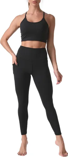 Vista 5 de Sunzel - Leggings de entrenamiento para mujer pantalones de yoga de cintura alta a prueba de sentadillas en 4 direcciones suaves como la mantequilla