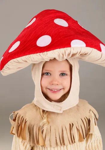 Vista 3 de Disfraz de Hongo Amanita para Niños Pequeños Multicolor