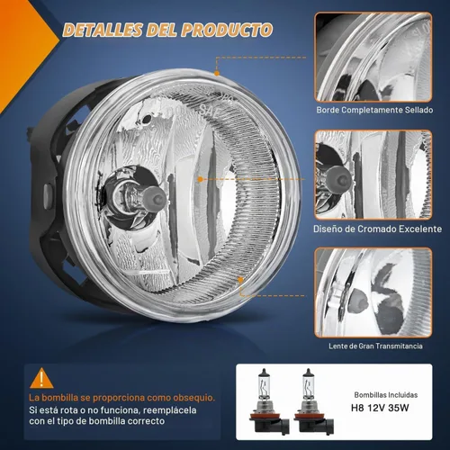 Vista 2 de Nilight Conjunto de luces antiniebla compatible con 2005 2006 2007 2008 2009 2010 Dodge Grand Caravan Challenger Charger Caliber Nitro Avenger