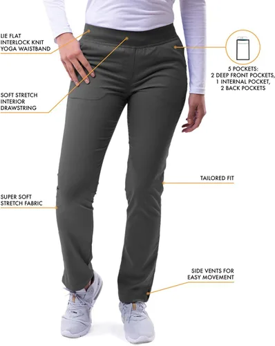 Vista 3 de Adar Pro Scrubs - Pantalones ajustados de yoga para mujer