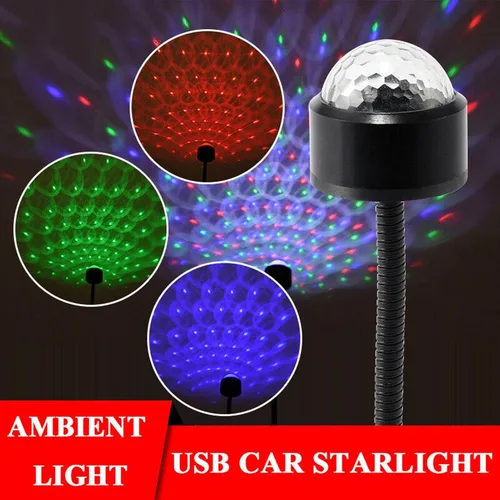 Vista 4 de TITA-DONG Mini lámpara de proyección LED de estrella, 9 modos funcionales, proyector USB, luz ajustable romántica de luz de estrella para coche