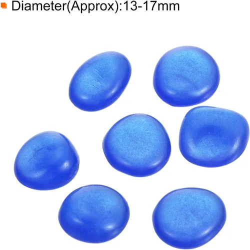 Vista 2 de MECCANIXITY 300 piezas de piedras brillantes de 0.51 a 0.67 pulgadas (0.512-0.669 in) para decoración en la oscuridad, piedras luminosas, decoración