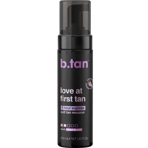 Vista 15 de b.tan Dark Self Tanner Mousse Disco Candy Tan - Mejor espuma bronceadora sin sol exprés de 1 hora, perfumada a caramelo, a prueba de sudor