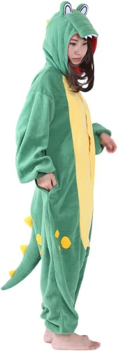 Vista 2 de Pijamas de animal adulto de una pieza, Cosplay Halloween Navidad, ropa para dormir