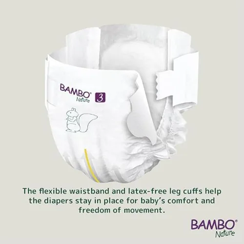Vista 6 de Bambo Nature Premium Eco - Pañales para hombre, tamaño 3 (9-18 libras/8.8 lbs), 1000019253, 1