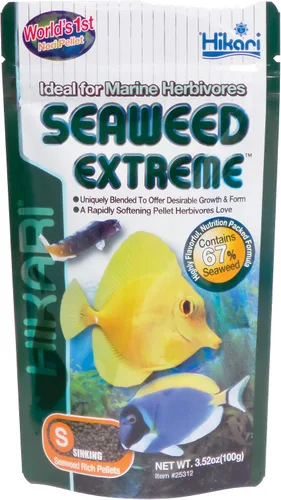 Vista 7 de HIKARI Gránulos ricos en algas flotantes extremas para herbívoros marinos más pequeños, 1.58 oz (45 g)