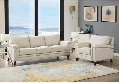 Vista 11 de Hydeline Westcott - Silla de cuero de grano superior, gris plateado, espuma viscoelástica y bobinas de bolsillo Plata Gris