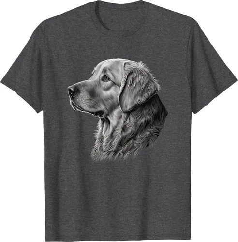 Vista 33 de Camiseta divertida Golden Retriever, Negro