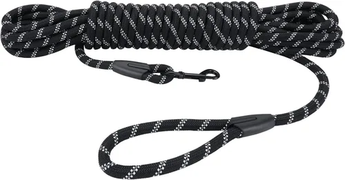Vista 37 de Hi Kiss Correa de Entrenamiento de Obediencia y Agilidad para Perros/Cachorros - 15 pies 20 pies 30 pies 50 pies 100 pies - Ideal para Jugar