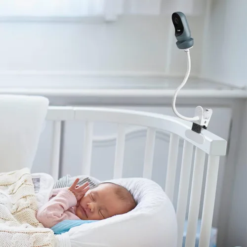 Vista 2 de HOLACA Soporte de clip flexible para Owlet Cam 2 y Owlet Cam Baby Monitor Soporte de cámara con agujero roscado de 1/4 y montaje ajustable de 360