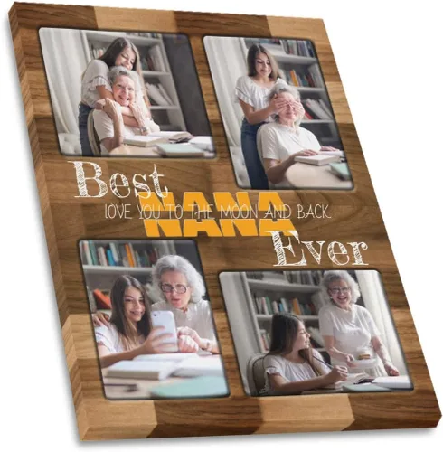 Vista 33 de SHIYEL - Impresiones personalizadas en lienzo con foto, regalos de cumpleaños personalizables para tía de sobrina o sobrino, crea un lienzo de pared