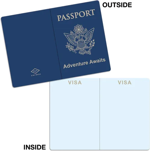 Vista 5 de Beistle Juego de 8 pasaportes alrededor del mundo, recuerdos de fiesta de viaje de aventura global, fabricados en Estados Unidos desde 1900