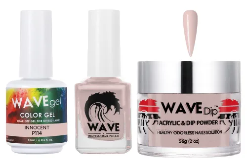 Vista 45 de WAVEGEL - Juego de gel de remojo, laca de uñas y polvo acrílico a juego - Colección Simplicity - #P109 Blizzard
