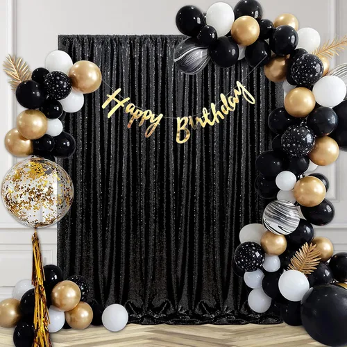 Vista 62 de B-COOL Cortinas de Fondo de Lentejuelas Azul Bebé 2 Piezas 2ftx8ft Fotografía para Fiestas Fondo Brillante Cortinas para Prom Bodas Baby Shower
