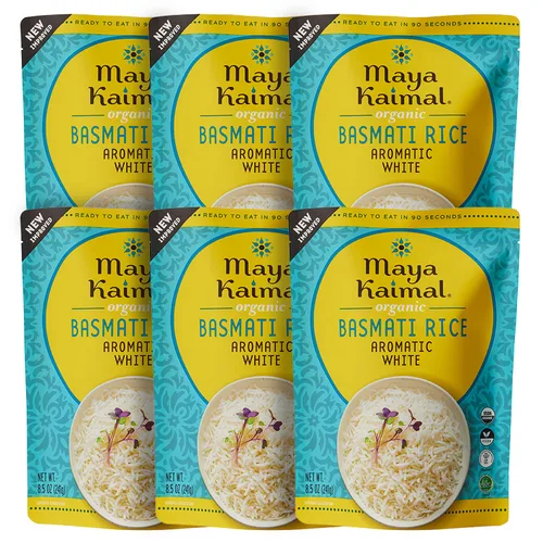 Vista 6 de MAYA KAIMAL Organic Turmeric & Cumin Basmati Rice, 8.5 OZ
