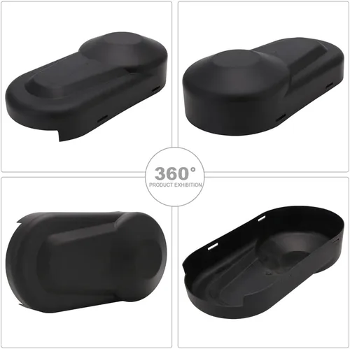 Vista 3 de Funparts Cubierta de embrague, mini cubierta de embrague de bicicleta de plástico para CT200U Trial CT200U-EX BT200X Predator 212CC 196CC 200CC Negro