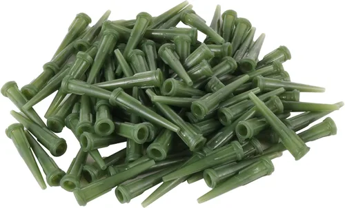 Vista 2 de TT Blunt Dispensing Needle Plastic Syringe Needle Tips 14 Gauge Olive Green