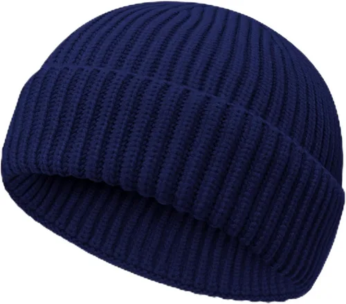 Vista 14 de NPQQUAN Gorros de pescador para hombres y mujeres, gorro de punto corto para invierno
