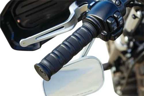 Vista 5 de Kuryakyn 6673 Dillinger Puños para control del acelerador de doble cable: motocicletas Harley-Davidson 1996-2019, negro satinado, 1 par