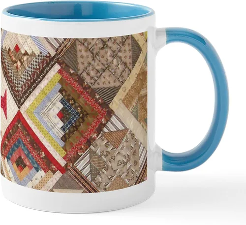 Vista 27 de CafePress I'd Rather Be Quilting Mug Taza de café de cerámica de 11 oz (11.0 fl oz)