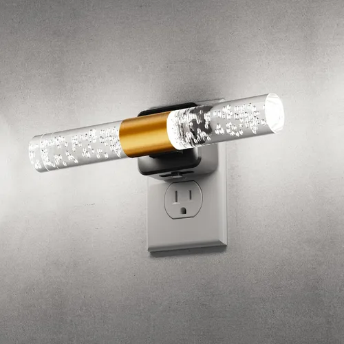 Vista 17 de L LOHAS LED Luz nocturna, luces nocturnas enchufables a la pared, sensor de luz automática de rotación de 180° [1 paquete], brillo ajustable de 0 a