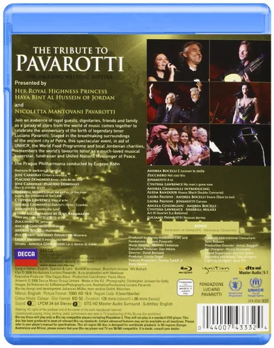 Vista 2 de A Tribute To Pavarotti[Rated] [Blu-ray]