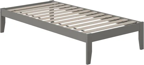 Vista 8 de AFI Colorado - Cama de plataforma tamaño individual XL con estación de carga, color gris