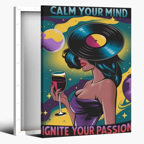 Vista 78 de Lienzo decorativo para pared con texto en inglés "Lose Your Mind Find Your Soul", arte de pared con citas inspiradoras para la salud mental, pintura