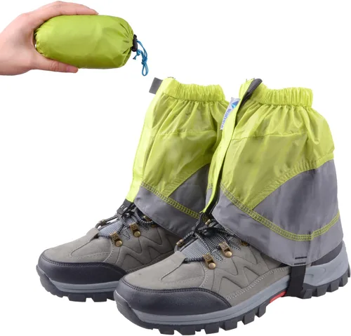 Vista 11 de TRIWONDER Polainas de tobillo bajas ligeras e impermeables para senderismo, caminar, mochilero