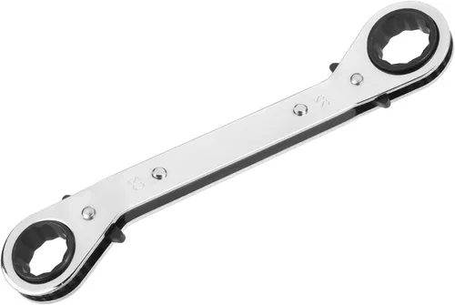 Vista 19 de Auniwaig 1/4 "-5/16 "Llave de trinquete reversible Cr-v Offset doble caja final llave de trinquete doble caja final llave de trinquete 1pcs