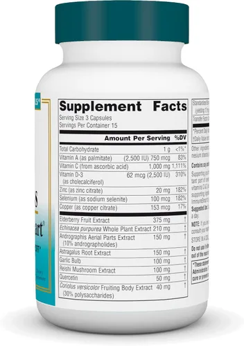 Vista 2 de Source Naturals Wellness ImmuneSmart - Core Daily Immune Support* - 45 Cápsulas