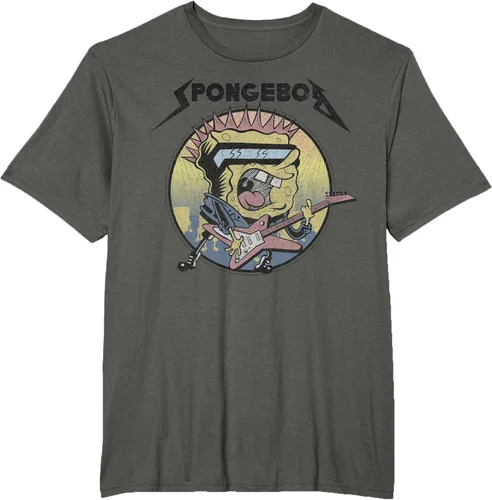 Vista 4 de SpongeBob SquarePants Camiseta de manga corta Heavy Metal Rock