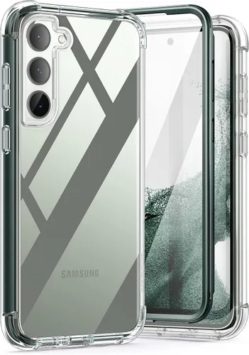 Vista 8 de SURITCH Funda transparente para Samsung Galaxy S23+ Plus de 6.6 pulgadas (solo protector de pantalla), [protector de pantalla integrado] carcasa