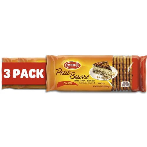 Vista 8 de Osem Galletas Petit Beurre, Kosher, galletas de té crujientes, 8.8 onzas