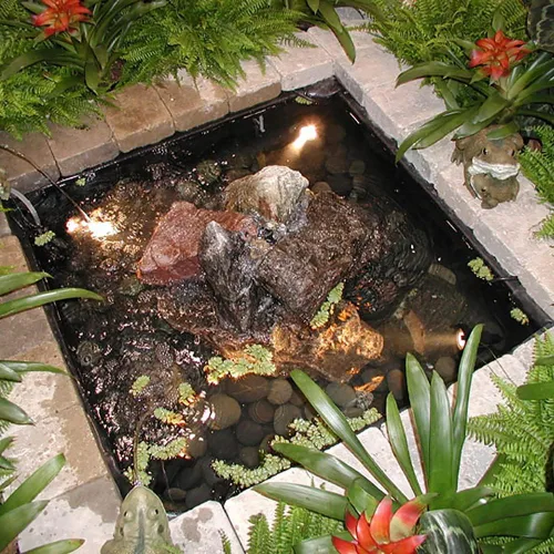 Vista 7 de Beckett La capa inferior marrón no tejida de 6 pies x 12 pies, protege los revestimientos de estanques de rocas afiladas, grava, raíces de árboles