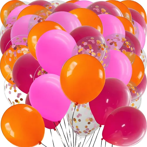 Vista 17 de Globos verdes con globos de confeti, globos de látex de 12 pulgadas, 80 piezas para decoración de bodas, cumpleaños, baby shower, fiestas
