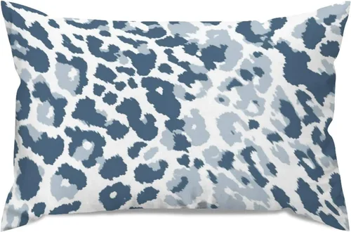 Vista 16 de Fundas de almohada con estampado de leopardo y guepardo negro y marrón, 12 x 18 pulgadas, fundas de cojín de granja para sofá, sala de estar