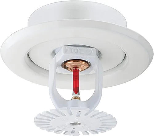 Vista 4 de Metal Magery IPS - Placa de cabeza de escudo para aspersor de incendios, 2 piezas, anillo blanco de 1/2 pulgada, paquete de 6