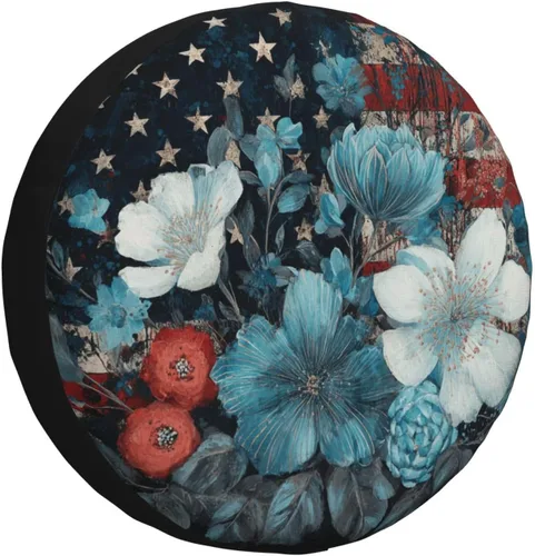 Vista 14 de 1776-2026 Anniversary USA Spare Tire Cover Waterproof Patriotic Eagle UV Sun Tyre Cover Fit for Trailer, RV, SUV and Many Vehicle 14 inch Wheel